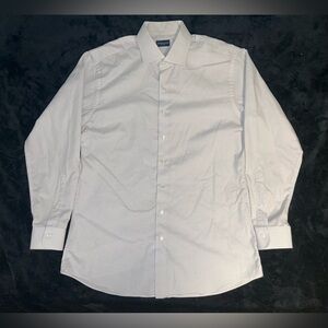 Proper Cloth Button Up Gregory Kennedy Shirt Mens Large White Gray Checker